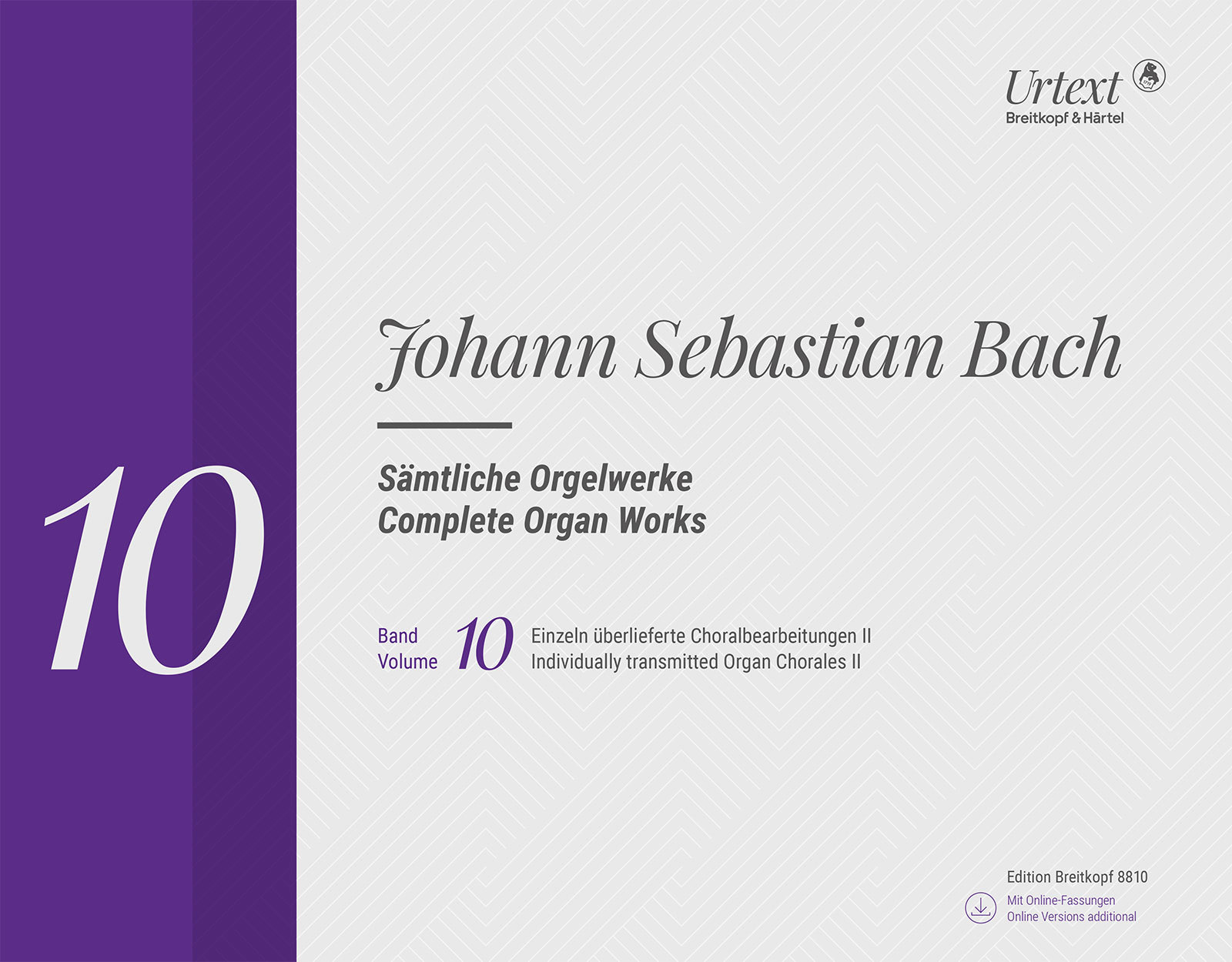 Bach Complete Organ Works 10 Choral Settings Ii Sheet Music