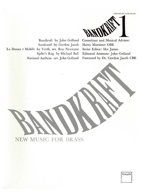 Bandkraft 1 New Music For Brass Sheet Music