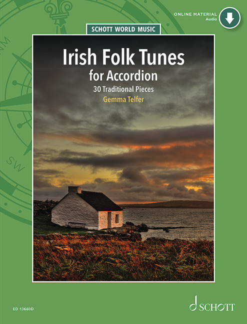 Irish Folk Tunes For Accordion Book + Online Sheet Music