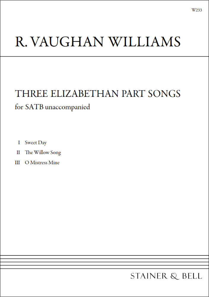 Three Elizabethan Part Songs Vaughan Williams Satb Sheet Music