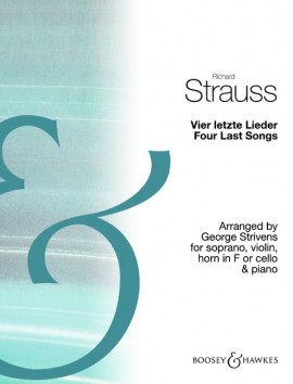 Strauss R Four Last Songs Strivens Score & Parts Sheet Music