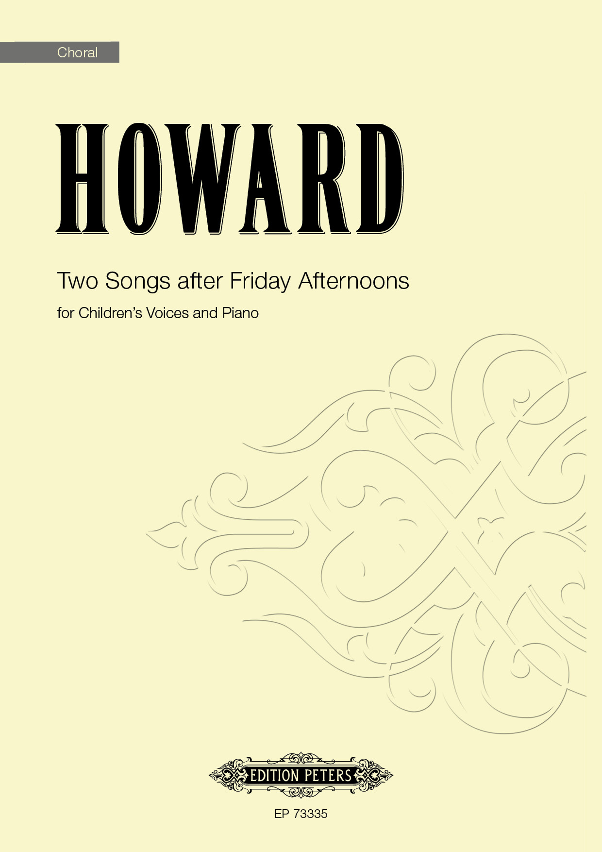Howard Two Songs After Friday Afternoons Vsc Sheet Music